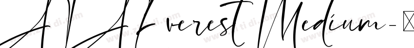 AIAEverest Medium字体转换